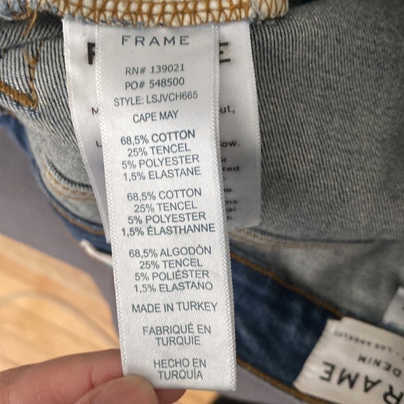 Rework Frame Denim Le Skinny De Jeanne Size 27 - Picture 11 of 11